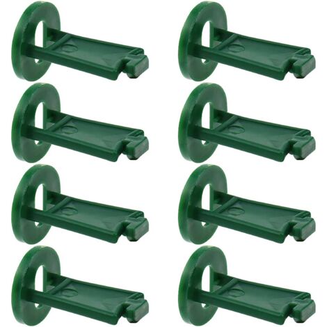 Gewächshaus-Drehklammern, Gewächshaus-Haken, Pflanzen- und Blumen-Hängeklammern-Set für Gartenteile, Befestigungsset, Gewächshaus-Gadgets, Gewächshaus-Hängewerkzeug – 50 Stück