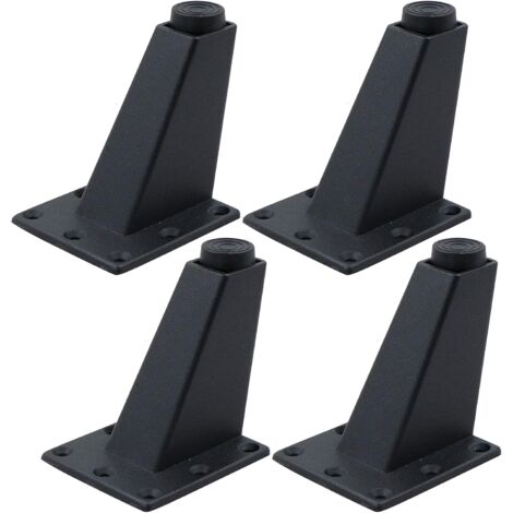 Sofa-Möbel-Tischbeine – geeignet für TV-Couchtisch, Schrank und andere Möbel, höhenverstellbar, 4 Stück, 8 x 7 x 6 cm, robust, langlebig, starke Kapazität, Aluminium, abriebfest und glatt (1/5)