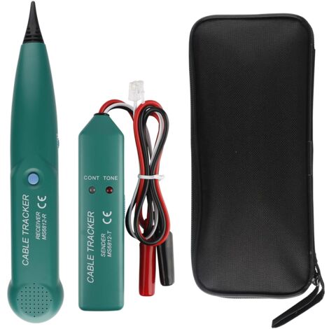 Elektrischer Kabelsucher, Stromkreistester, Telefonkabeltester, MS6812 Kabel-Tracker, elektrischer Kabeldetektor, elektrischer Kabelsucher für Leitungsfinder
