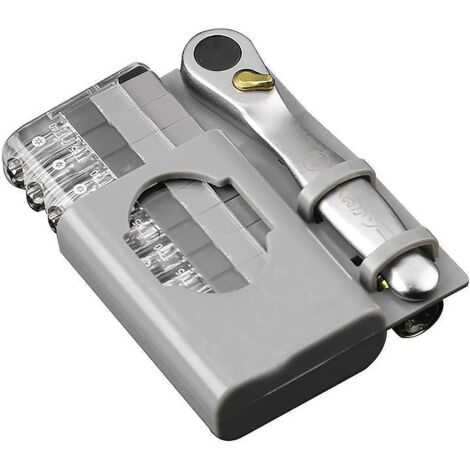 12er-Pack Mikro-Ratschenschlüssel-Schraubendreher-Set mit umkehrbarem Griff und Adapter für Möbelmontage und Autoreparatur (FO-9212C) (1/5)