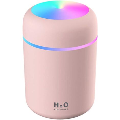 Luftbefeuchter, Mini-Ultraschall-Luftbefeuchter mit 2 einstellbaren Nebelmodi, tragbarer USB-Luftbefeuchter für Auto, Zuhause, Büro, Schlafzimmer, Pink (1/5)