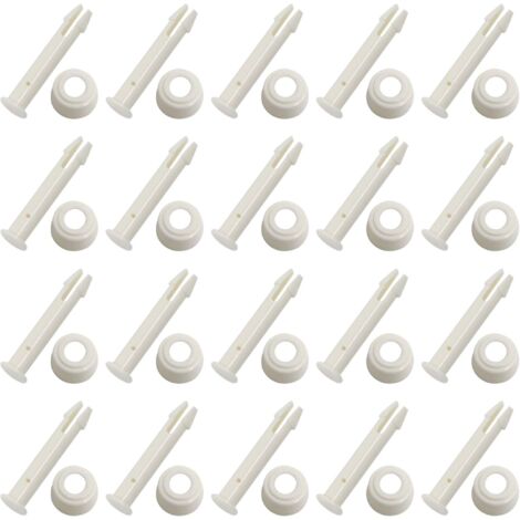 20 Kunststoff-Schwimmbad-Verbindungsstifte für gängige Schwimmbad-Verbindungsstifte mit Gelenken, Ersatzteile für Schwimmbadrahmen, Ersatz-Ersatzteile (5,5 cm) (1/5)