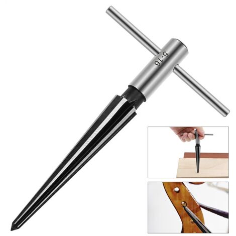 Robuste, langlebige industrielle Reibahle, 1 Satz Brückenstiftlöcher, Hand-T-Reibahle, konischer T-Griff, 6 Spline, 3–13 mm Reibbohrer