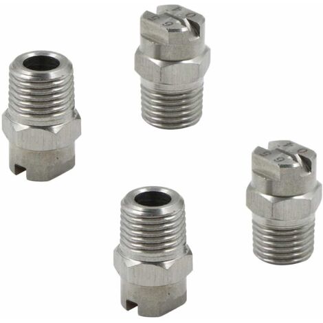 Produktbild von QUARKZMAN 2 Stück Hochdruckreiniger Düse 1/4" Männlicher NPT-Gewinde- Sprühdüsen Aus Edelstahl Für Wasserpistole, Wasserbesen Und Unterbodenreiniger (15 Grad, 1,311 Mm Durchmesser
