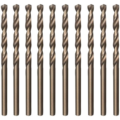 10-teiliges M35 HSS Gold- und Kobalt-Schnellarbeitsstahl-Spiralbohrer-Set 3,5 mm x 70 mm zum Bohren von rostfreiem und hartem Stahl, Gusseisen, Kupfer, Aluminium, Holz und Kunststoff (1/5)