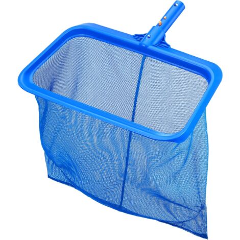 Oberflächenkescher, professioneller Schwimmbad-Bodenkescher mit großer Kapazität, Sammeln von Oberflächenblättern ohne Stange, tiefer Kescher für Schwimmbad, Teich, Spas, Wasserpark, Blau (1/5)
