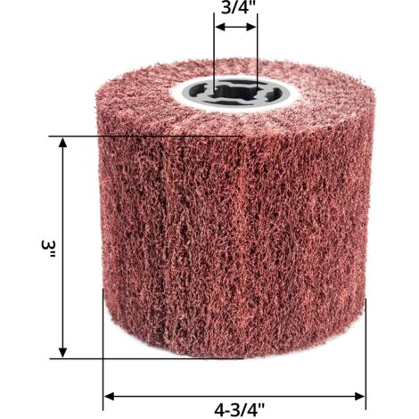 Nylonbürste 80 Körnung Schleifbürste 80er Körnung – 100x120mm Für Holz- & Metallbearbeitung Schleifbürsten Für Holz