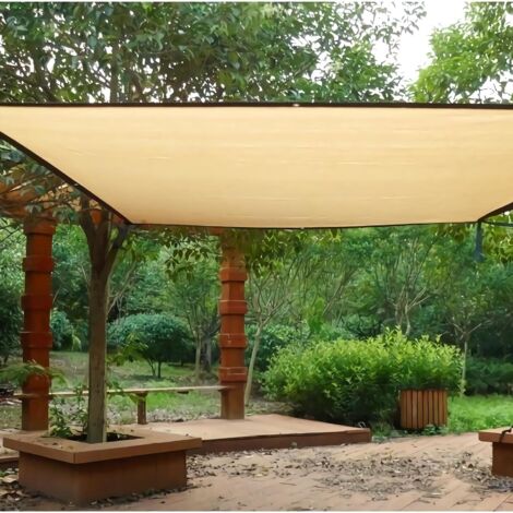 Schattiernetz, 12 Stifte, 7590 % UV-Strahlenschutz, Sonnensegel,  Gewchshuser, winddichtes Netz mit sen, Schattiernetz fr den  Auenbereich, fr Pflanzendecke/Garten/Autos, 3 x 5 m