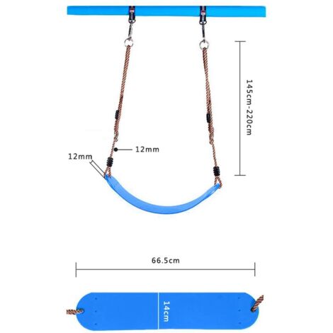 Set Mit 2 Schaukelhaken, Verstellbare Seillänge 150 Cm, Geeignet Für Holzbalken Mit Karabiner Schaukelhaken Fur Hangematte Und Yogastuhl Maximale Belastung 200 Kg 88265883