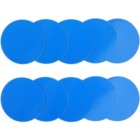 10-teiliger Flicken für aufblasbare Unterwasserschwimmbecken für Spa-Schwimmbadmatratzenboje, Reparaturset für PVC-Schwimmbadauskleidung, aufblasbares Matratzenzelt, Kleber für Schwimmbadauskleidung –