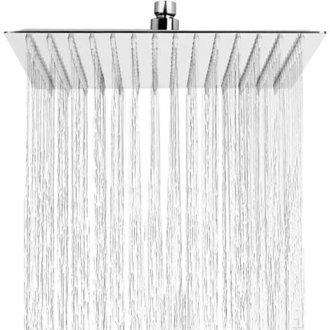 SHENGYIG 6 Zoll Regenduschkopf Silber - 360° Drehbar Mit Anti-Kalk Düsen