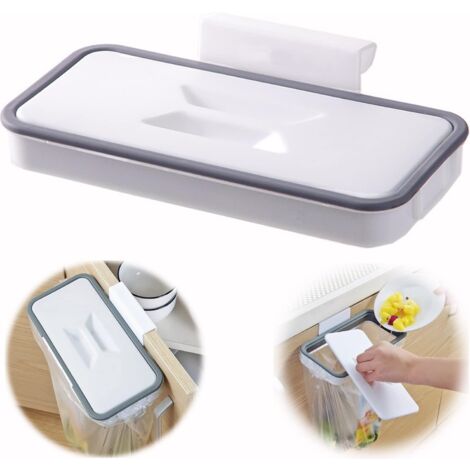 Müllsackhalter mit Befestigungsclip für Schublade/Tür/Möbel, ideal für Wohnmobil, Reisen, Zuhause, Küche, Sortieren. Produktname