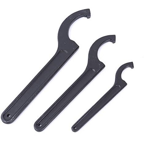 1x verstellbarer Hakenschlüssel 28–32 mm, Hakenschlüssel, Universal-Schraubenschlüssel, zum Befestigen oder Entfernen von Rundmuttern und Wasserzählerabdeckungen an Werkzeugmaschinen