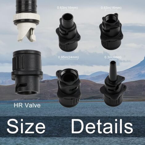 3 Stück Ventil Adapter, Ventiladapter Schlauchadapter Stecker Schlauchboot Ventile, Luftventil