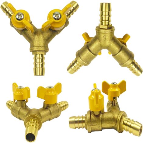 Aupoko Propan-Y-Splitter Aus Edelstahl – 3/8 Zoll Flare-Anschluss Mit 2x 30,5 Cm Schläuchen Für Gasgrill & Geräte