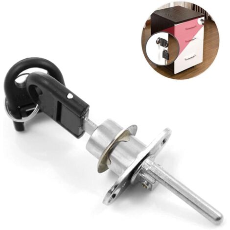 CYRENT Werkzeugschrank Schloss - Zinklegierung Mit Kupferkern, Verchromt, 2 Flache Schlüssel