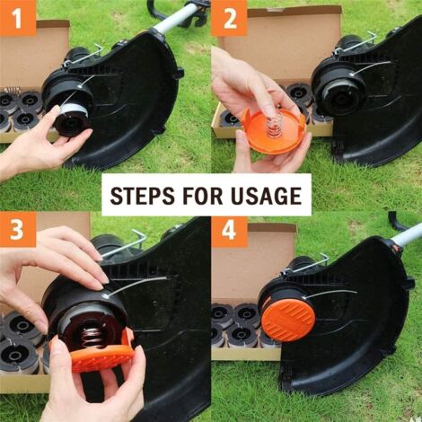 2 Stück Ersatz-Spulenabdeckkappe Für Black & Decker STC5433 – Teilenummer 90588530, Aus ABS