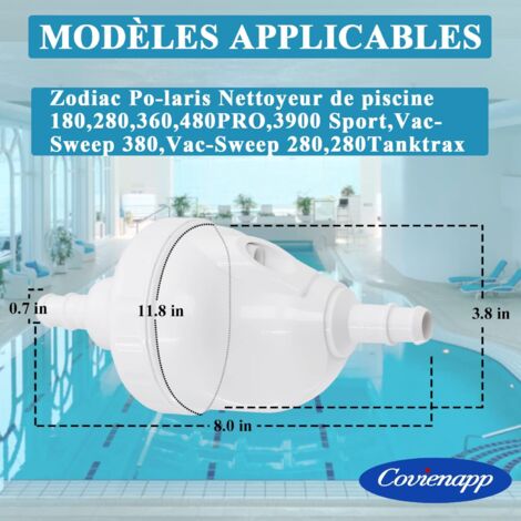 Verbessertes G52 Polaris Backup-Ventil-Ersatzset, kompatibel mit Zodiac 180, 280, 380, 480, 3900, Polaris-Poolreinigern, Teilen für Polaris-Poolroboter (1 Stück) (1/5)