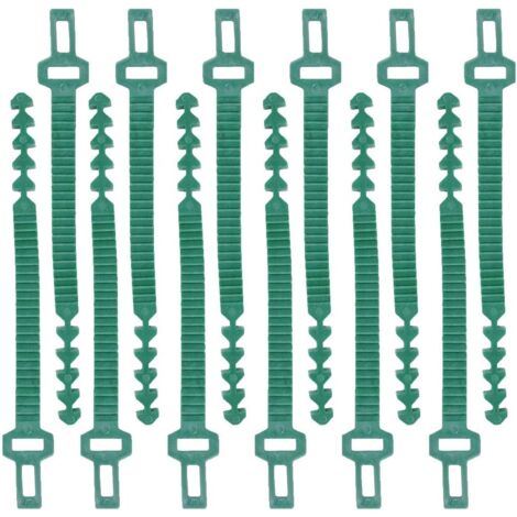 2 Stück 24 cm Pflanzenstecker, strapazierfähige, weiche Gummibinder, verstellbare Interlock-Gartenbaumbinder, Rosenblütenbinder für Baumpflanzen, Stützpflanzen