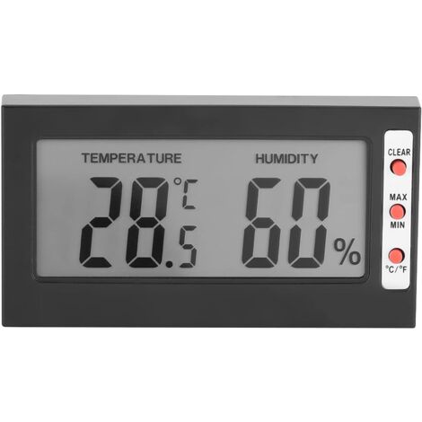 5x Mini Thermometer & Hygrometer Digital - Präzise Messung Von Temperatur & Luftfeuchtigkeit