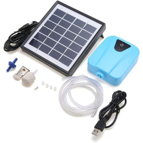 Solar Teichbelüfter Sauerstoffpumpe Luftpumpe für Gartenteich, Aquarium
