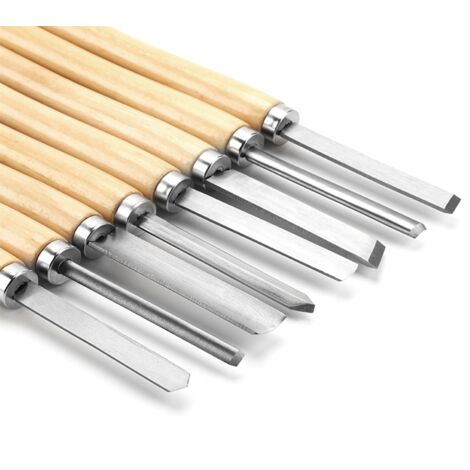 8-teiliges HSS-Holzdrehmeißel-Set, Drechselmeißel-Set, Drechselwerkzeuge für Hartholzdrehen (1/5)