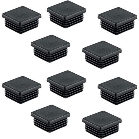 SCHWARZE Klapp-Schraubverschlussabdeckungen (40 Stück