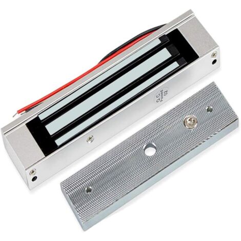 Wasserdichtes magnetisches Elektroschloss, 180 kg, 350 lbs, elektromagnetisches Schloss für Zugangskontrollsystem, DC 12 V magnetisches Türschloss, Sicherheit und Sicherheit im Freien
