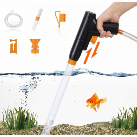 Aquarium-Wasserwechsler, Aquarium-Schlammsauger, 3-in-1-Aquarium-Bodenreiniger, Aquarium-Kies-Reinigungsset für Wasserwechsel und Filterkies-Reinigung