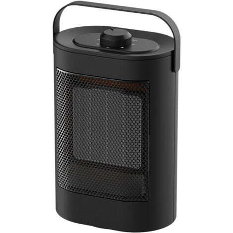 1500 W Mini-Keramik-Warmwasserbereiter, 3 Heizstufen, Kopfschütteln, elektrische Heizung, niedriger Batteriestand, mit Thermostat [Energieklasse A] (1/5)