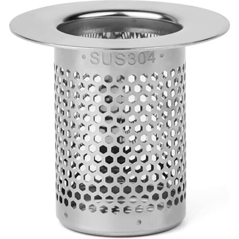 Badewannen-Abflusssieb, 5 cm Edelstahl-Duschhaarfilter – Küchenspülen-Stopper, Abflussfilternetz – für Badezimmer, Balkon