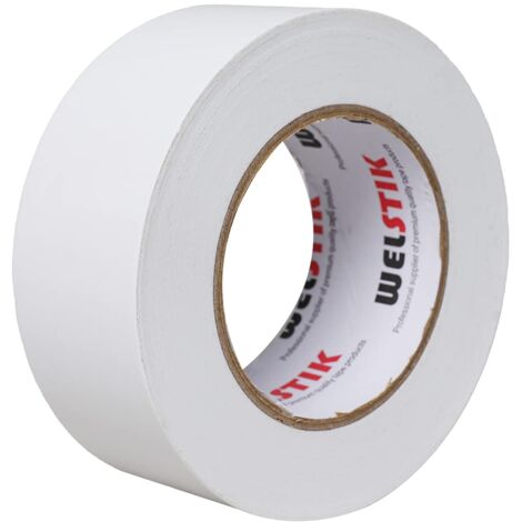 Professionelles Klebeband, buntes Klebeband für Reparatur, Heimwerken, Handwerk, Innen- und Außenbereich, 50 mm x 50 m, 7,5 mm dick, weiß