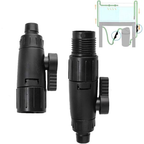MiOYOOW Aquarium-Schlauchventil – Wasserfluss-Regler Mit Schnellverschluss, Für 12/16/22 Mm Schläuche