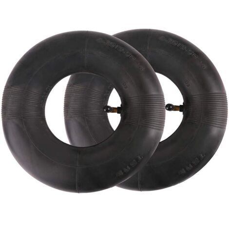 2 Stück Schlauchreifen 4,10/3,50–4 Zoll Serie für Sackkarren, Wagen, Handkarren, Gartenwagen, Rasenmäher, Ersatzschlauch 4,10–4 (1/5)