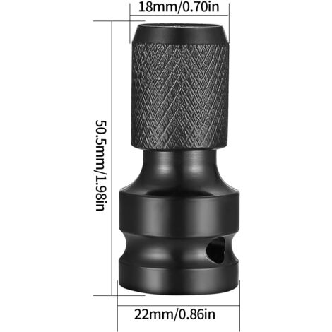 Steckschlüssel-Adapter-Bit-Set, 20-tlg. – 1/2 Zoll Vierkant Auf 1/4 Zoll Sechskant, Aus Schnellarbeitsstahl