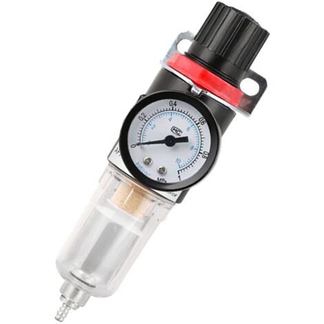 Druckluft-Öl-Wasser-Abscheider-Werkzeug, Luftfilterfalle, Druckminderer mit Manometer, pneumatischer Regler, Öler für Druckluftkompressor-Filterwerkzeuge (1/5)