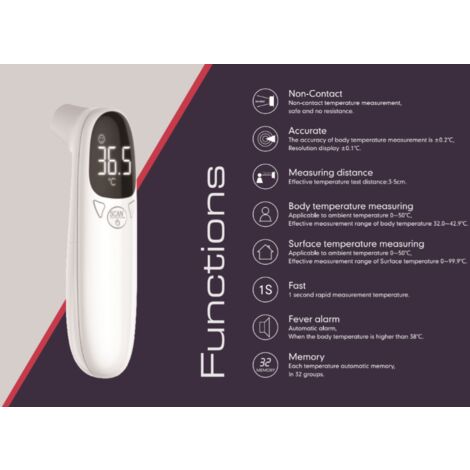 Berührungsloses Stirnthermometer, Babythermometer, digitales