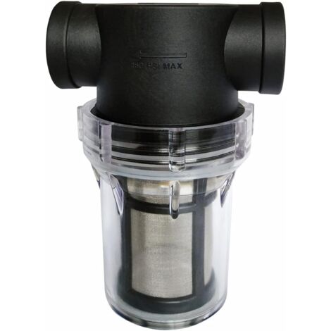 3/4-Zoll-Rohrleitungsfilter für Wasserpumpe mit 80-Mesh-Edelstahlfilter