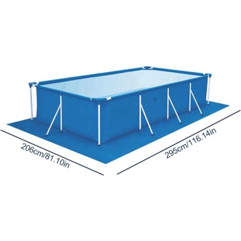 Schwimmbad-Bodentuch, Rechteckig – 274 X 274 Cm, Wasserdicht, Zum Schutz Von Rasen & Terrasse Unter Planschbecken