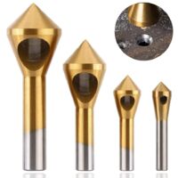 4 Stück Entgratungssenker, Fasensenker, HSS-Metallfasenschraubenwerkzeug zum Schneiden von Metall, Holz und Kunststoff