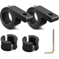 2 Stück 19–30 mm Dachträgerhalterung, LED-Lichthalter, Überrollbügelklemmen, Schlauchschelle, für Off-Road-Überrollkäfigstange, SUV