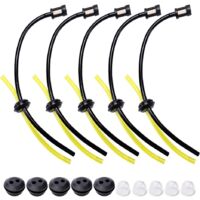 4 Stück Universal Benzinfilter Mit Schlauch – Für Freischneider, Rasenmäher, Trimmer & Heckenschere