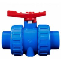 PVC-Kugelhahn, 2-Wege-Lösungsmittelschweißung (Kleber) und BSP (Gewinde) für Wasserversorgungsrohrverschraubung, DN25 (32 mm)