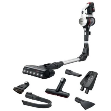 Bosch Unlimited 7 Besen Staubsauger Akku Trocknen Beutellos Schwarz, Silber, White