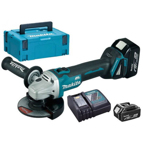Winkelschleifer 18V LXT Ø125 mm (2x5,0 Ah) in MAKPAC - MAKITA DGA504RTJ