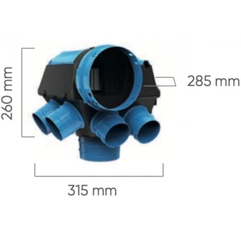 Hygrocosy VMC Simple Flux Hygroréglable (6 sanitaires max) 412291