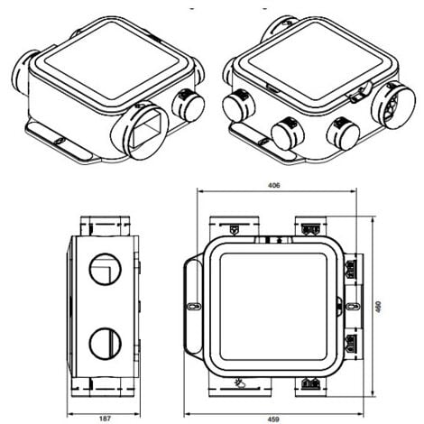 ALDES - 11033050 - Groupe VMC simple flux hygroréglable - EasyHOME HYGRO COMPACT PREMIUM MW ALDES.