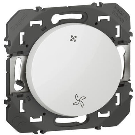 Legrand – Interrupteur commande VMC – Poussoir et va et vient complet – Support ajustable pour boîte d’encastrement – Usage intérieur (1/7)