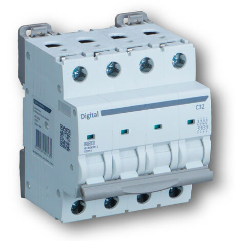 Disjoncteur 4x32 A D6 kA (1/2)