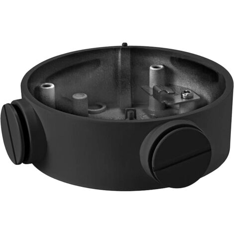 Boite de connexions - Pour caméras bullet - Convient pour une utilisation en extérieur - Installation dans un plafond ou un mur - Couleur noir - Passage de câble (1/2)